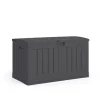 Suncast Peppercorn Plastic 50 gal. Capacity Deck Box 37 W x 22 D in.