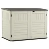 Suncast The Stow-Away Plastic Horizontal Storage Shed 5 x 4 ft. with Floor Kit