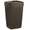 Suncast Trash Hideaway 30 gal. Resin Wicker Garbage Can Lid Included (Pack of 5)