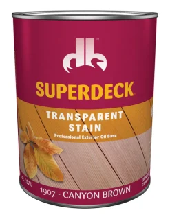 Superdeck Transparent Satin Canyon Brown Oil Wood Stain 1 qt. (Pack of 6)