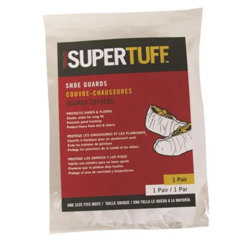 SuperTuff Unisex Polypropylene Shoe Guards White One Size Fits Most Waterproof 1 pair