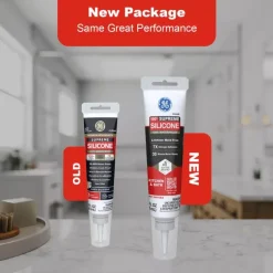 Supreme Silicone Kitchen & Bath Sealant- Squeeze, White, 2.8-oz. (Pack of 12)