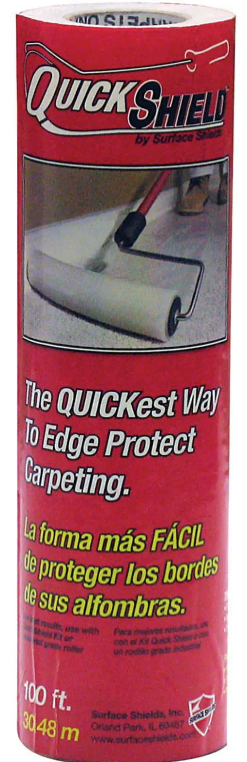 Surface Shields Quick Shield Carpet Protection 2 mil X 9 in. W X 100 ft. L Polyethylene Clear