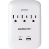 SURG TAP 3OUT 2USB WHT