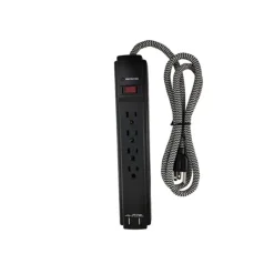 SURGE BRD 4 OUTLET BLK