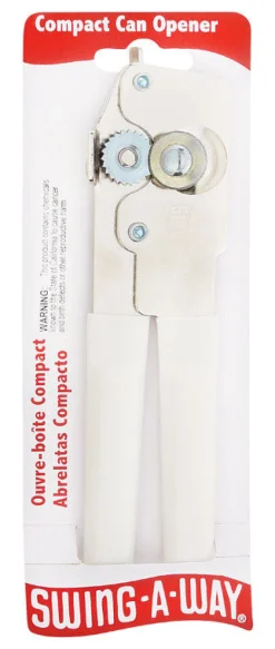 Swing-A-Way White Steel Manual Wall Mount Can Opener