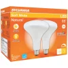Sylvania Natural BR40 E26 (Medium) LED Floodlight Bulb Soft White 85 Watt Equivalence 2 pk