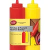 TableCraft Nostalgia Red/Yellow Polyethylene Ketchup and Mustard Dispensers 24 oz