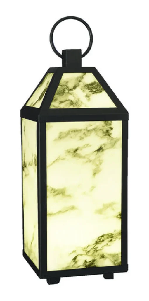 TABLETP LANTERN MTL MRBL