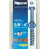 Tapcon 3/8 in. D X 4 in. L Steel Hex Head Concrete Screw Anchor 10 pk