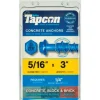 Tapcon 5/16 in. D X 3 in. L Steel Hex Head Concrete Screw Anchor 15 pk