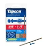 Tapcon 3/16 in. Dia. x 1-1/4 in. L Steel Hex Head Concrete Screw Anchor 75 pk
