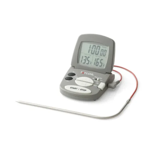 Taylor Instant Read Digital Probe Thermometer w/ Alarm & Timer