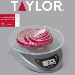 Taylor Silver Digital Food Scale 11 lb