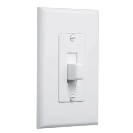 TayMac Decorator Covers White 1 gang Plastic Toggle Wall Plate 5 pk