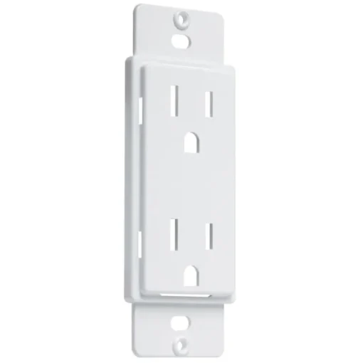 TayMac Masque 5000 Series White 1 gang Plastic Duplex Adapter Plate 1 pk