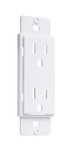 TayMac Masque 5000 Series White 1 gang Plastic Duplex Adapter Plate 1 pk