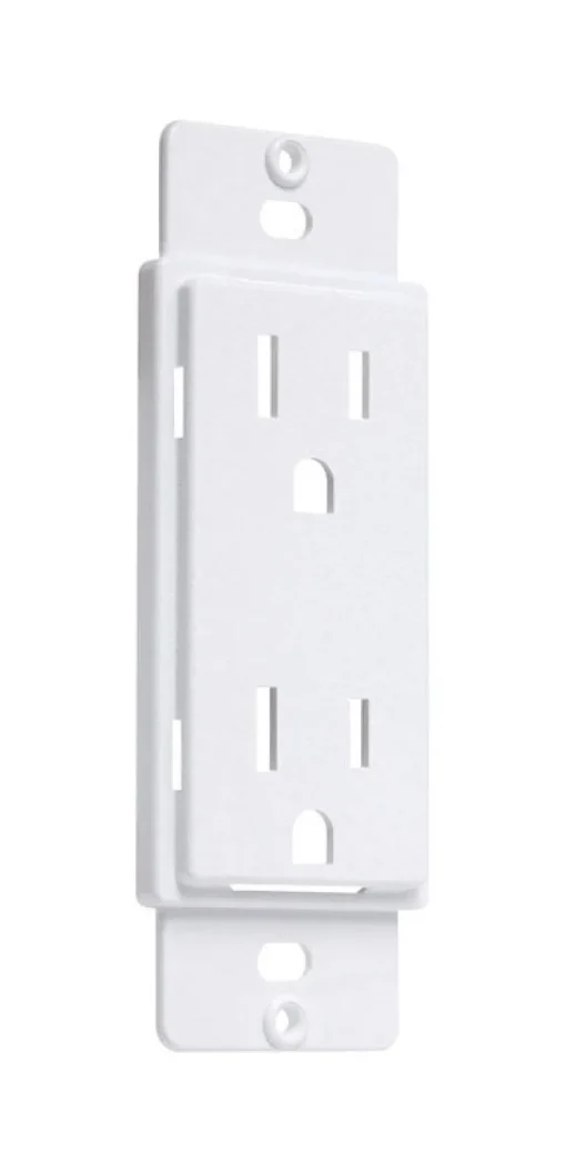 TayMac Masque 5000 Series White 1 gang Plastic Duplex Adapter Plate 1 pk