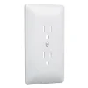 TayMac Masque 2000 Series White 1 gang Plastic Duplex Wall Plate 5 pk