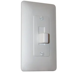 TayMac Masque White 1 gang Plastic Toggle Wall Plate 1 pk