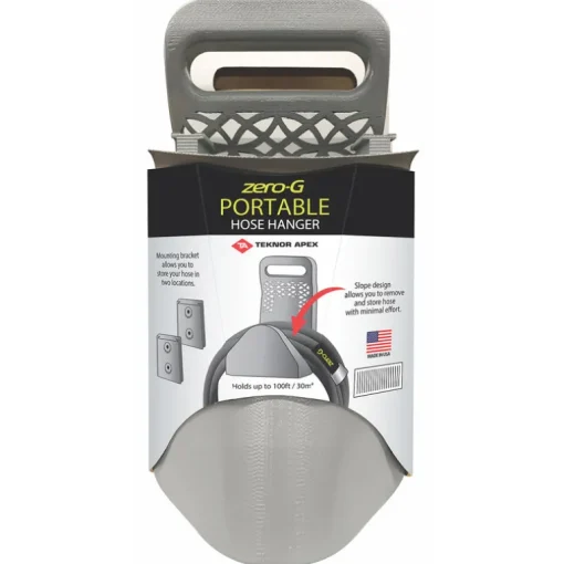 Teknor Apex Zero-G 100 ft. Gray Wall Mounted Hose Hanger
