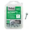 Teks No. 12 x 1 in. L Hex Washer Head Zinc-Plated Steel Sheet Metal Screws 100 pk