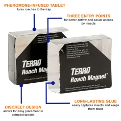 TERRO Roach Magnet Insect Trap (Pack of 8)