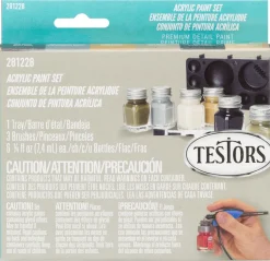Testors Camouflage Flat Assorted Paint Kit 6.4 oz. for Metal/Plastic/Wood Surfaces