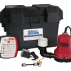 The Basement Watchdog 1/4 HP 2,000 gph Thermoplastic Dual Reed Switch Battery Backup Sump Pump