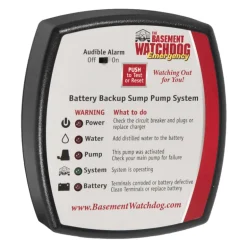 The Basement Watchdog 1/4 HP 2,000 gph Thermoplastic Dual Reed Switch Battery Backup Sump Pump
