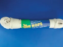 The Cordage Source White Braided Polyester Clothesline Rope 7/32 Dia. in. x 200 L ft.