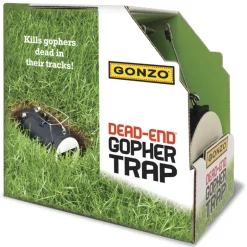 The Gonzo-Gopher Trap Highly Effective Dead End Mole and Gopher Trap 3.5 x 6.5 in.