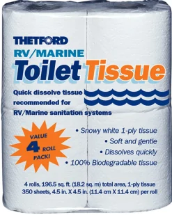 Thetford 20804 Rv/Marine Toilet Tissue 4 Count