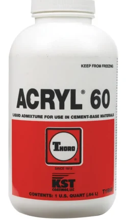 Thoro Acrylic Polymer Emulsion Water-Based Bonding & Modifiying Admixture Liquid