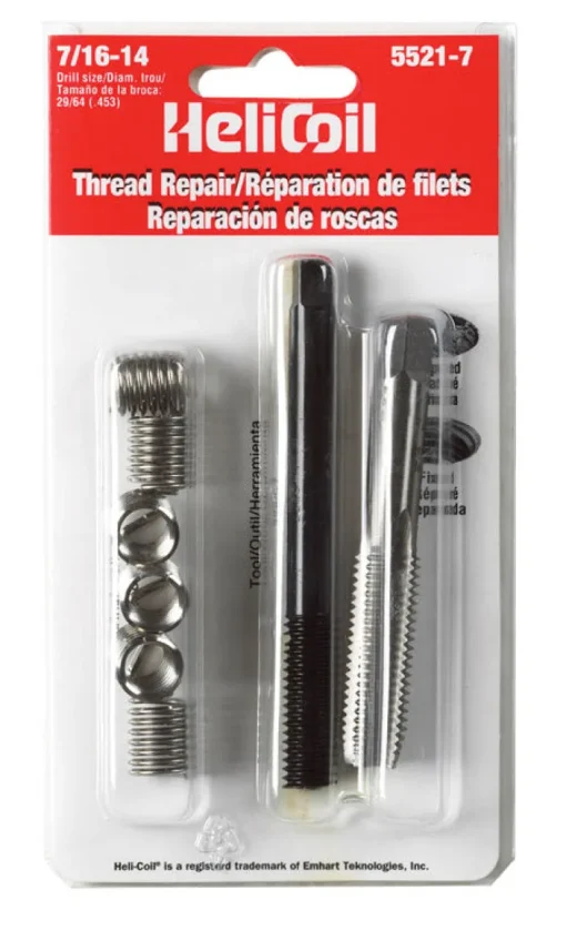 Thread Repair Kit, 7/16-14
