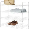 4-Tier Closet Shelf, White, 11.63 x 22.75 x 23.75-In.