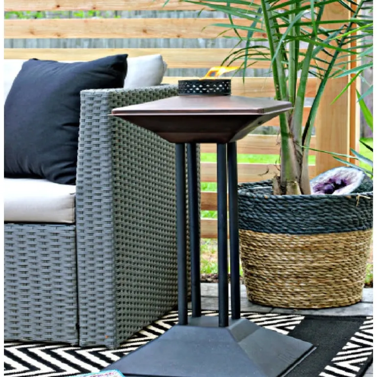 Tiki Cordoba Bronze Steel 28 in. Pedestal Outdoor Torch 1 pk (Pack of 2)