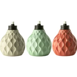 Tiki Assorted Glass 6 in. Seaside Escape Tabletop Torch (Pack of 6)