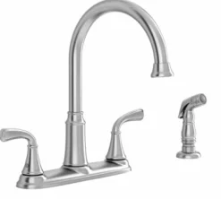 Tinley High Arc Kitchen Faucet With Spray, Dual-Control, Stainless Steel