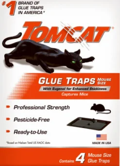 Tomcat Small Glue Trap For Mice 4 pk