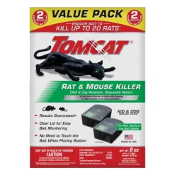 Tomcat Toxic Bait Station Blocks For Mice and Rats 2 pk