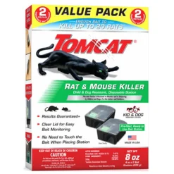Tomcat Toxic Bait Station Blocks For Mice and Rats 2 pk