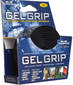 Tommy Co Gel Grip Metal Black Comfort Grip Handle Wrap Tape 6 L ft.