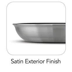 Tramontina Aluminum Fry Pan 10 in. Silver
