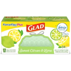 TRASH BAGS CTRN&LME 34PK (Pack of 6)