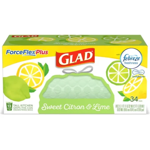 TRASH BAGS CTRN&LME 34PK (Pack of 6)