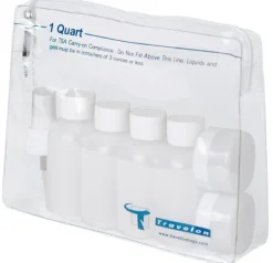Travelon Clear Bag with Plastic Bottles 7 pk