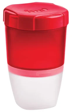 Trudeau 18 oz Clear/Red Split Food Storage Container 1 pk