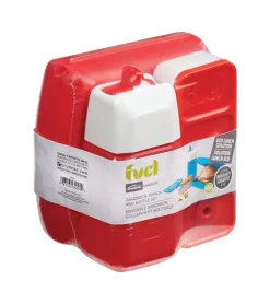 Trudeau Red/White Food To Go Container 1 pk