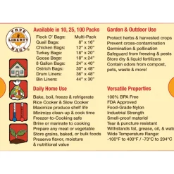 True Liberty Bags 1-1/2 gal Clear Chicken Food Storage Bags 10 pk